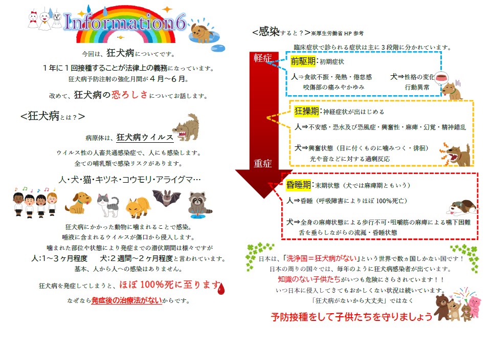 今月のインフォメーション