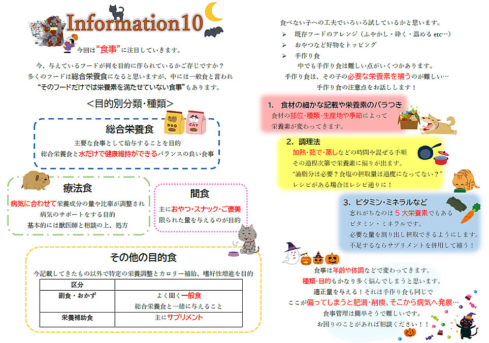 今月のインフォメーション